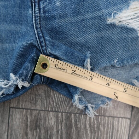 Rag & Bone Womens Cate Mid Rise Shorts Jean Denim Distressed Bottoms 27 - Picture 11 of 17